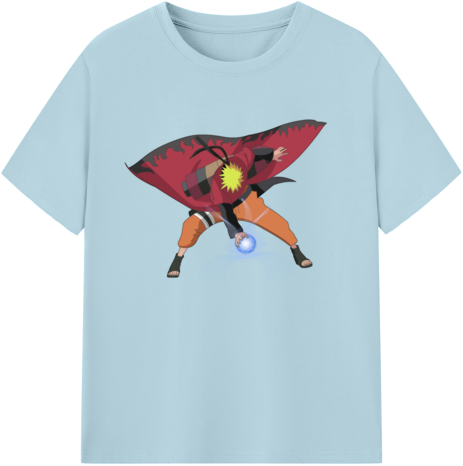 （画像用） NARUTO -ナルト- うずまき ナルト Uzumaki Naruto 綿100％半袖Tシャツ（フロントプリント）